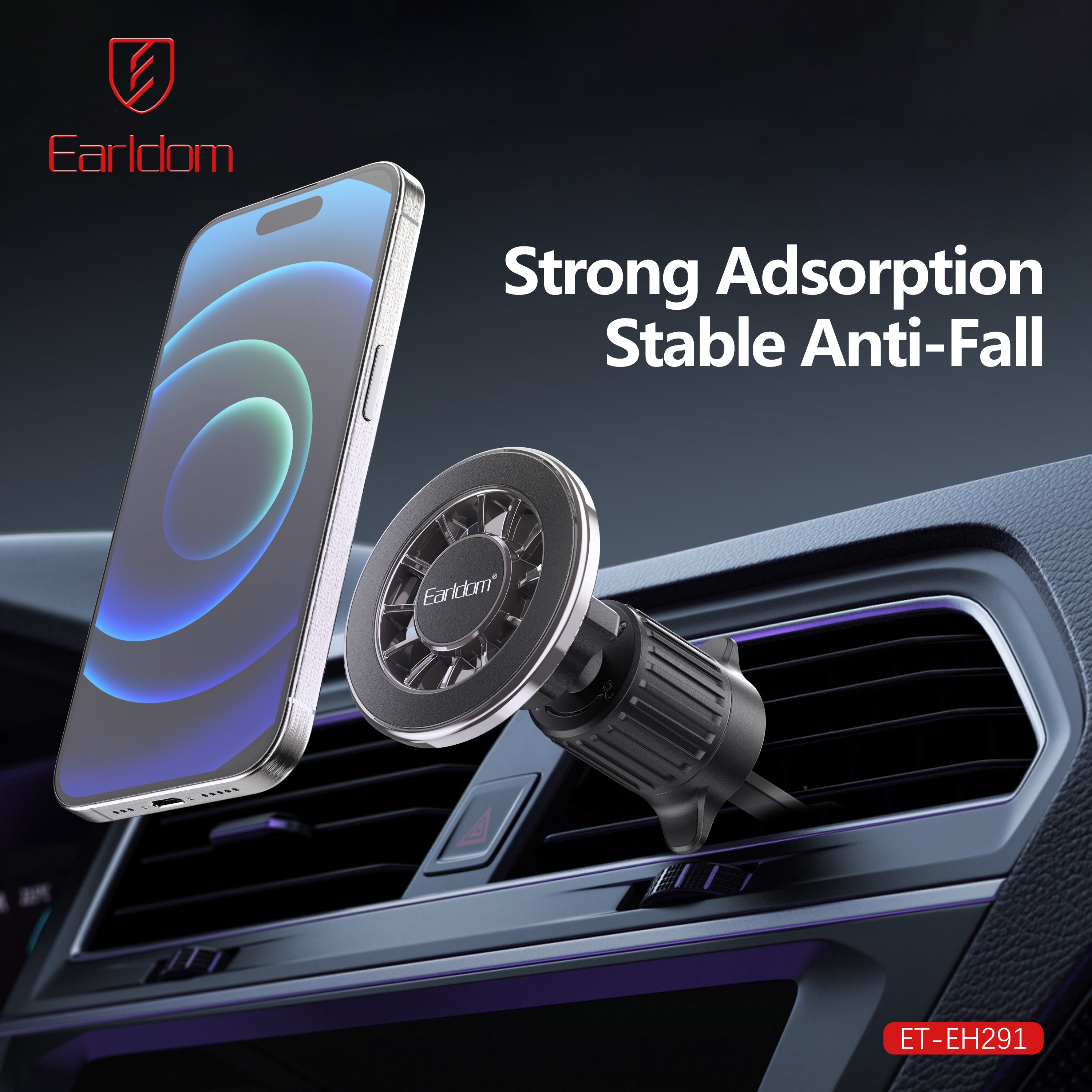Eh291 with hock vent mega safe never fall phone holder Eh291 with hock vent mega safe never fall phone holder